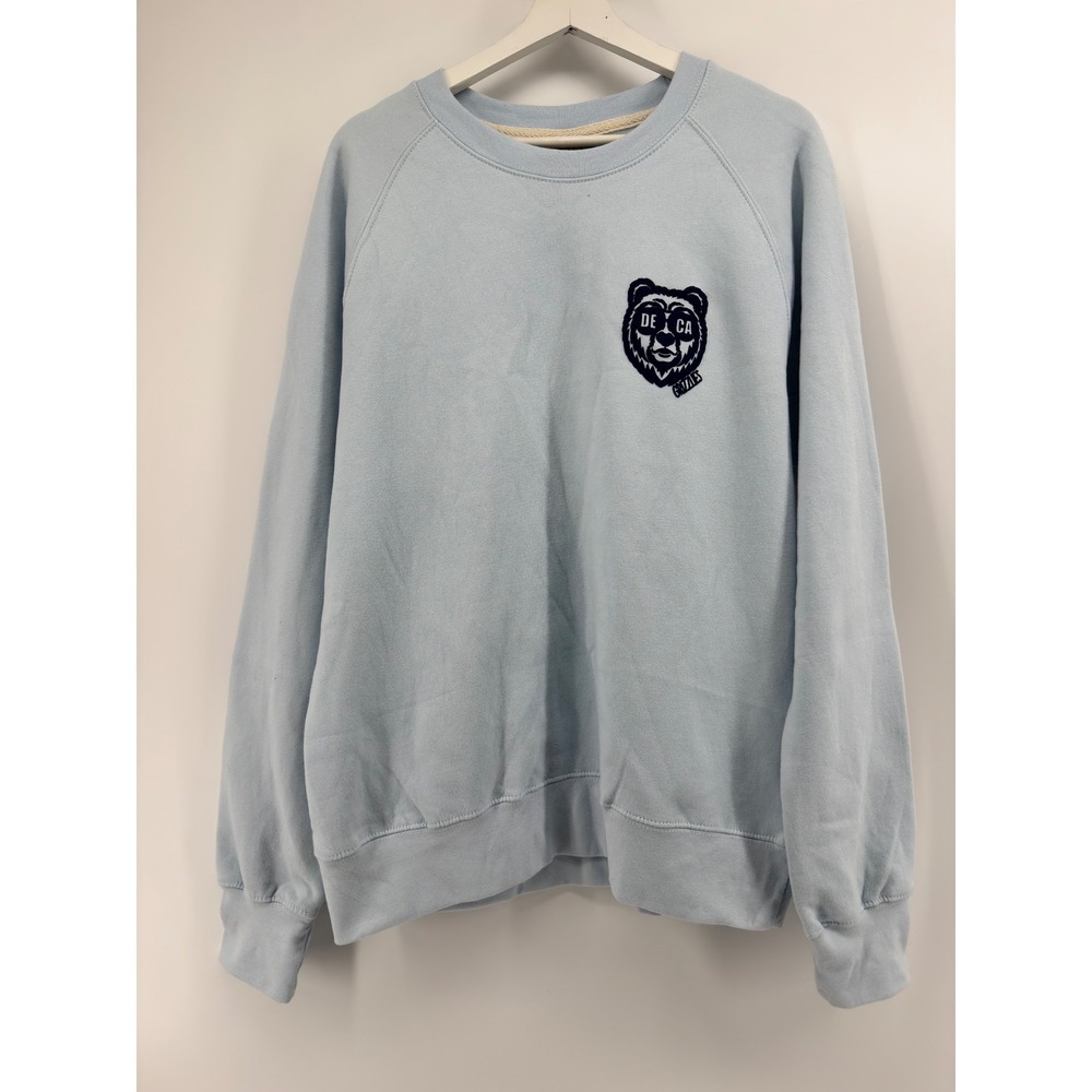 MV Sport Vintage Fleece DECA Grizzlies Sweatshirt Light Blue Mens Medium